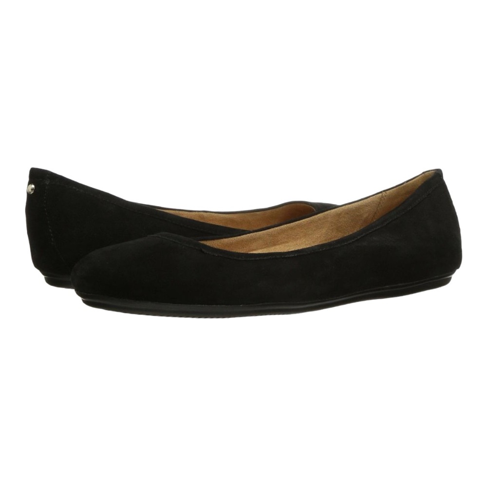 Naturalizer Brittany Black Suede Ballet Flats Size 9.5 WIDE Width